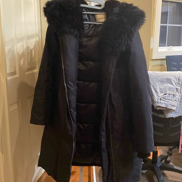 Babaton St. Moritz Parka size small black coat. EUC - Picture 3 of 6